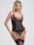 Lovehoney Entice Me Black Lace Basque Set