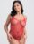 Lovehoney Red Crotchless Lace Spaghetti Strap Teddy