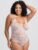 Lovehoney Plus Size White Crotchless Lace Spaghetti Strap Teddy