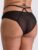 Lovehoney Plus Size Black Sheer Mesh Brazilian Panties