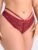 Lovehoney Plus Size Late Night Liaison Wine Crotchless Thong