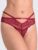 Lovehoney Late Night Liaison Wine Crotchless Brazilian Panties