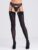 Lovehoney Fantasy Black Bow Top Stockings