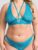 Lovehoney Plus Size Late Night Liaison Ocean Blue Crotchless Lace Bra Set