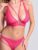 Lovehoney Late Night Liaison Hot Pink Crotchless Lace Bra Set