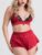 Lovehoney Empress Red Satin Bra and Shorts Set