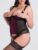 Lovehoney Plus Size Boudoir Belle Cherry Quarter Cup Bustier Set