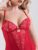 Lovehoney Parisienne Charm Red Lace Basque Set