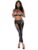 Exposed Liquid Onyx Black Wet Look Open-Cup Top and Leggings Set