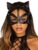 Leg Avenue Black Wet Look and Studs Cat Harness Mask