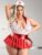 Fantasy Lingerie Plus Size Pulse Check Red and White Wet look Nurse Costume