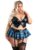 Fantasy Lingerie Plus Size Secret Crush Wet Look Tartan Costume