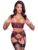 Cottelli Red Wet Look and Lace Underwired Crotchless Bra Set with Restraints